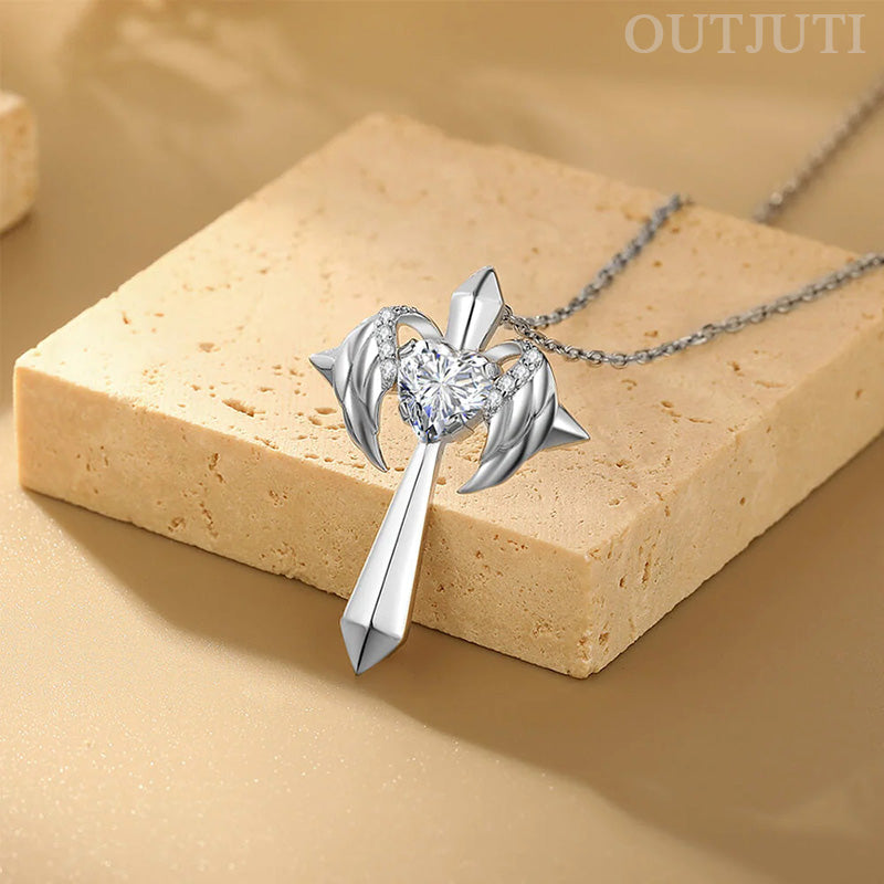 Angel Wings Cross Necklace Gift🔥(Limited time price reduction of 80%)