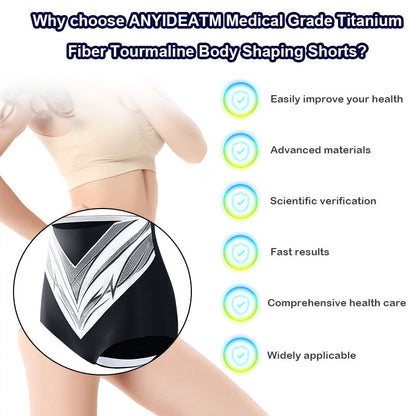 Medical Grade Titanium Fiber Tourmaline Shaping Shorts👩🏻‍⚕️ (LAST DAY SALE-80% OFF)
